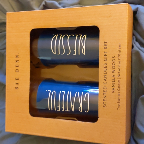 Rae Dunn Other - Rae Dunn blessed and grateful vanilla scented candles. Christmas gift.